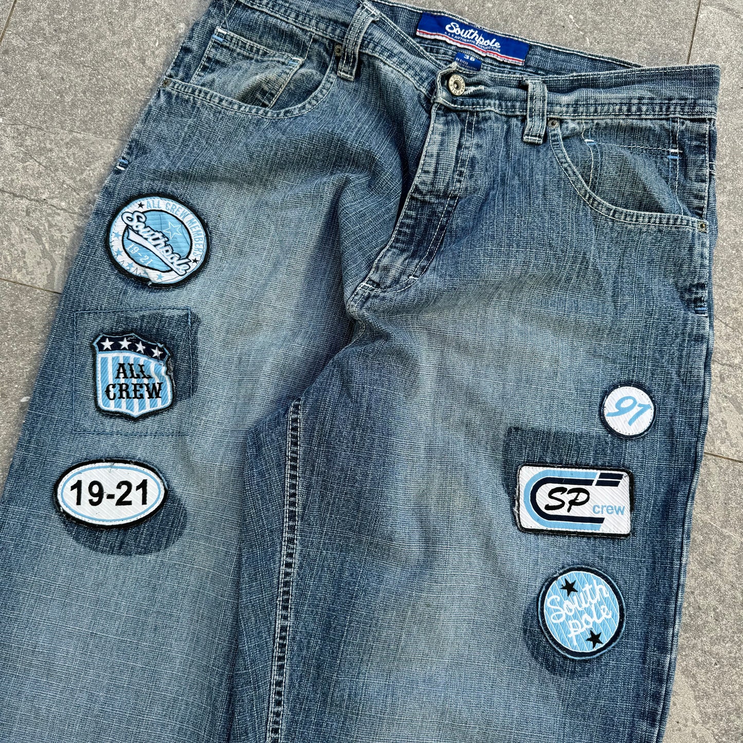 southpole patch jeans - 36x31”