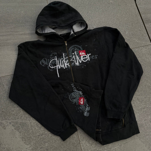 i have never seen this before. quiksilver hybrid zip - L