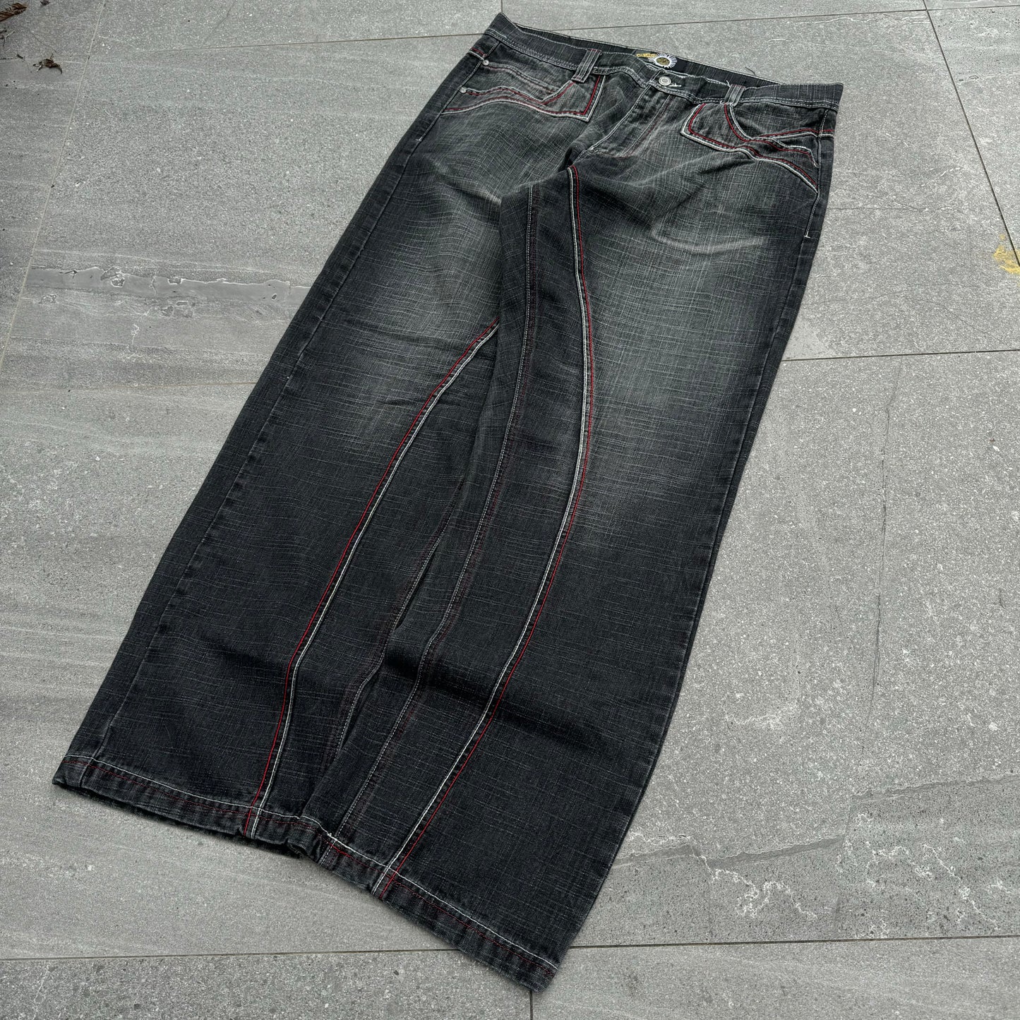 wild exa black fade jeans - 40x33”