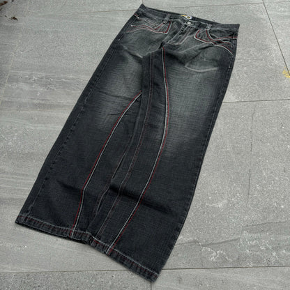 wild exa black fade jeans - 40x33”