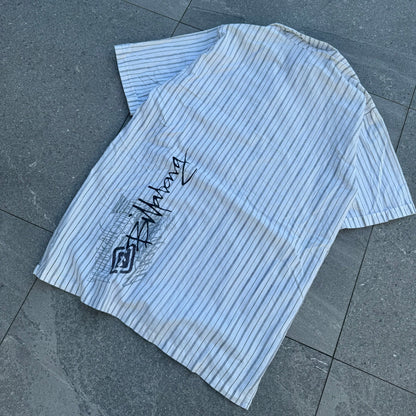 sexy ass white billabong shirt - L