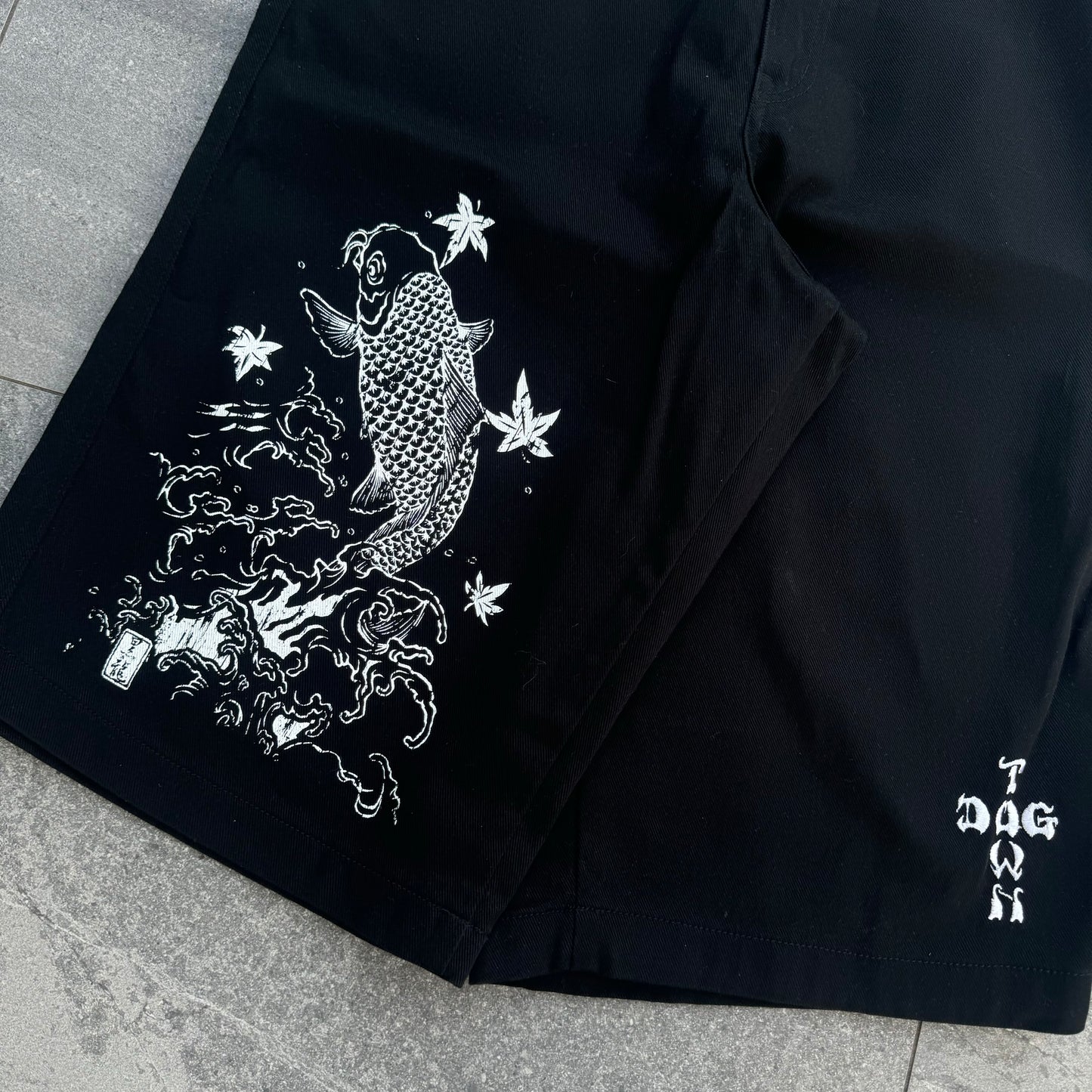 dogtown koi print jorts - 32x15.5”