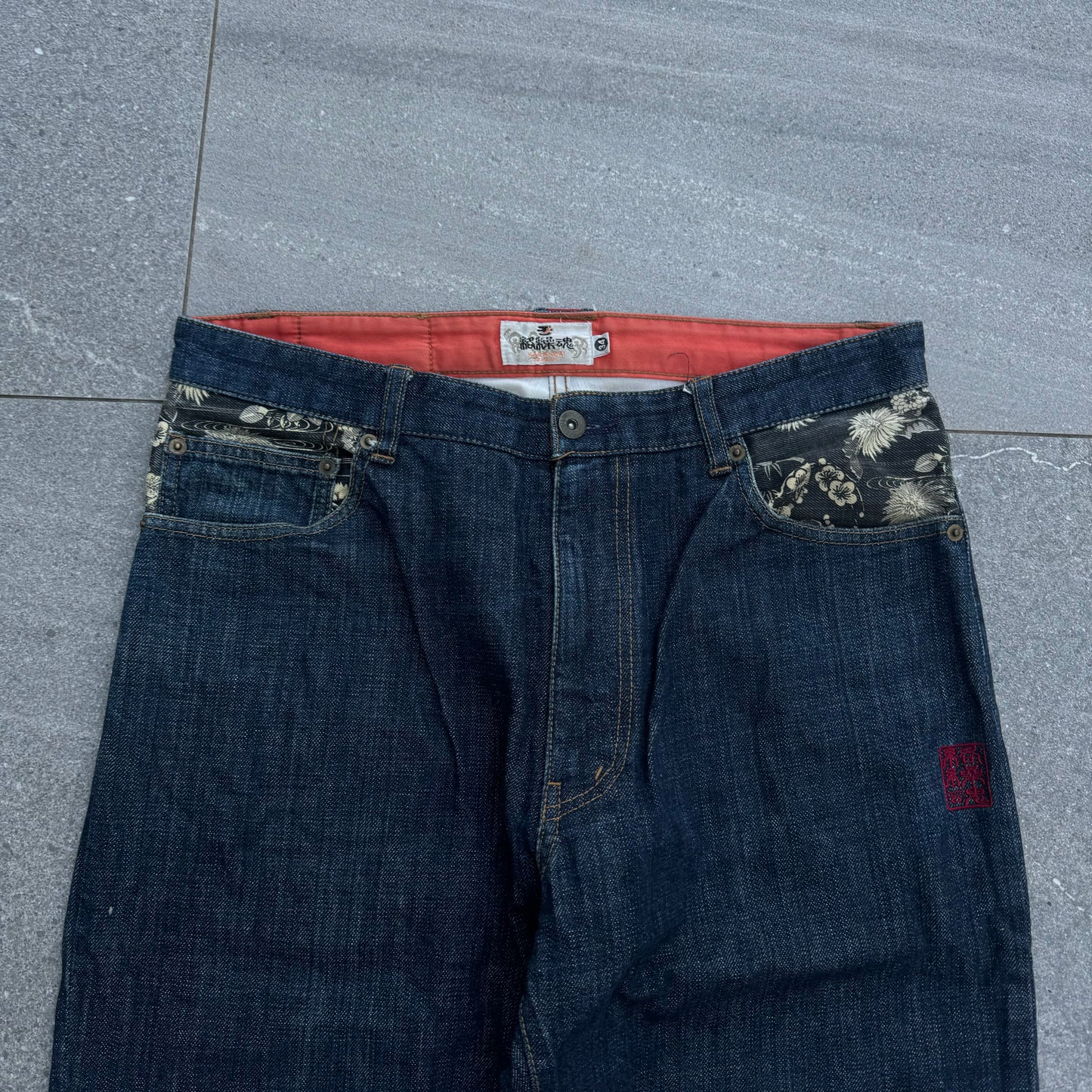 karakuri raw denim multipockets - 34x33”