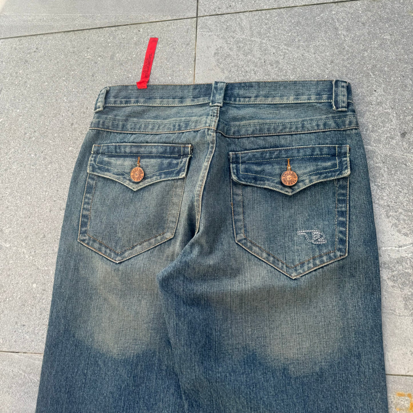 these jeans are art. take2 dragon jeans - 35x33”