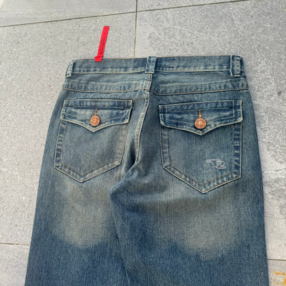 these jeans are art. take2 dragon jeans - 35x33”