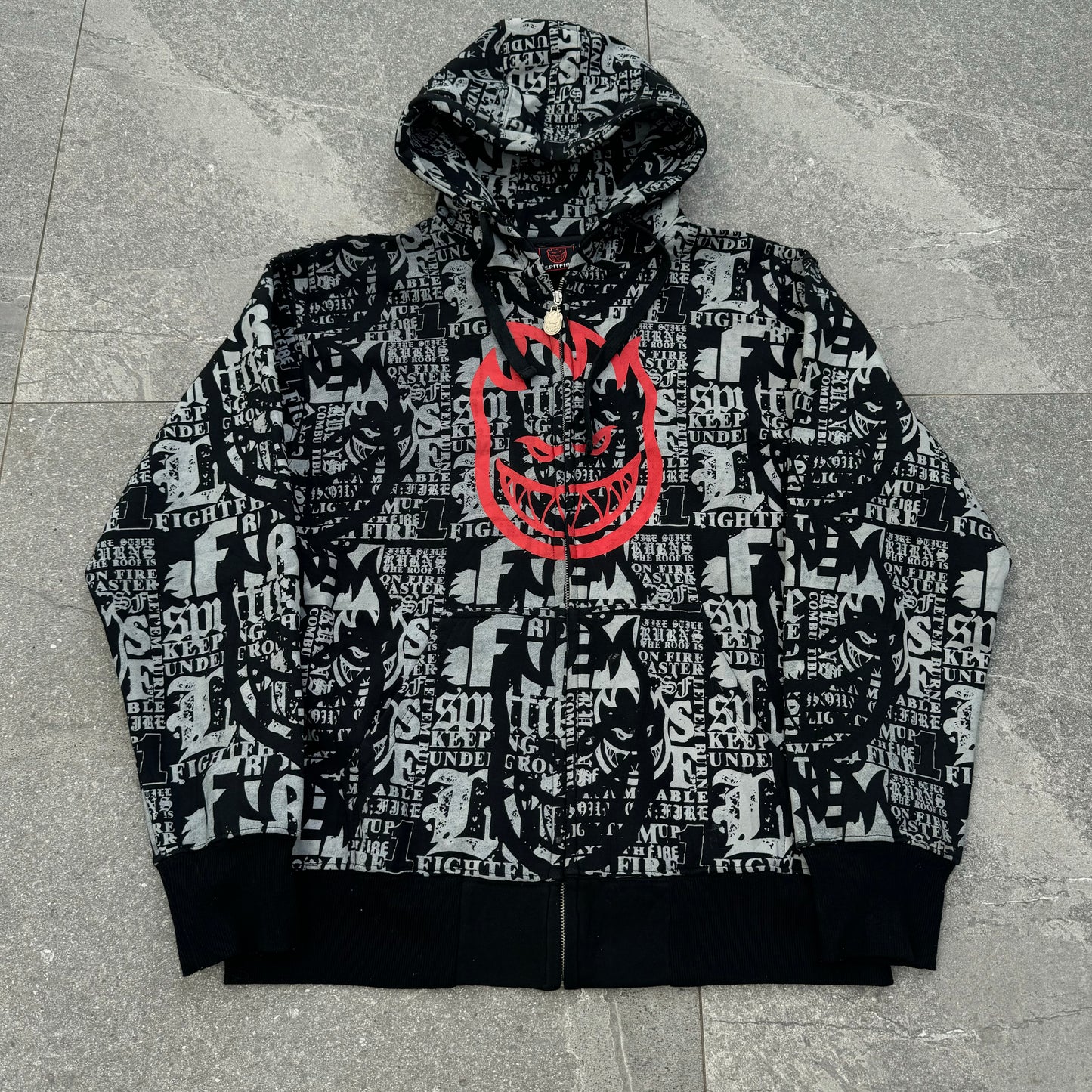 insane AOP spitfire hoodie - L