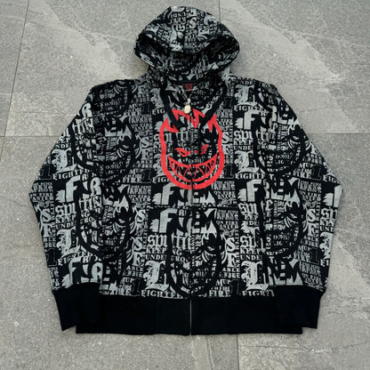 insane AOP spitfire hoodie - L