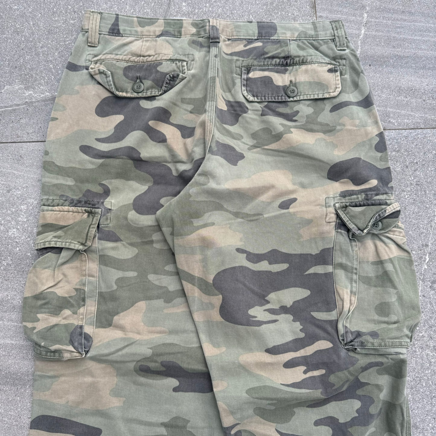 phaaaaat canyon river camo pants - 36x32”