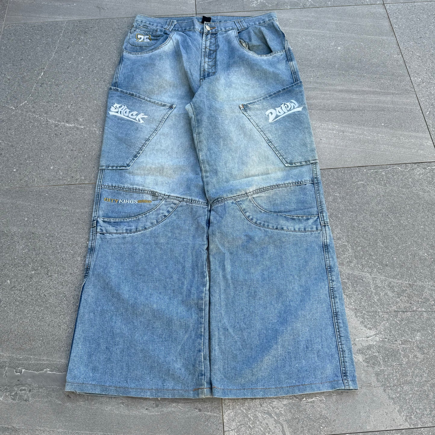 graillll JNCO style shockdown jeans (12” opening!) 36x32”