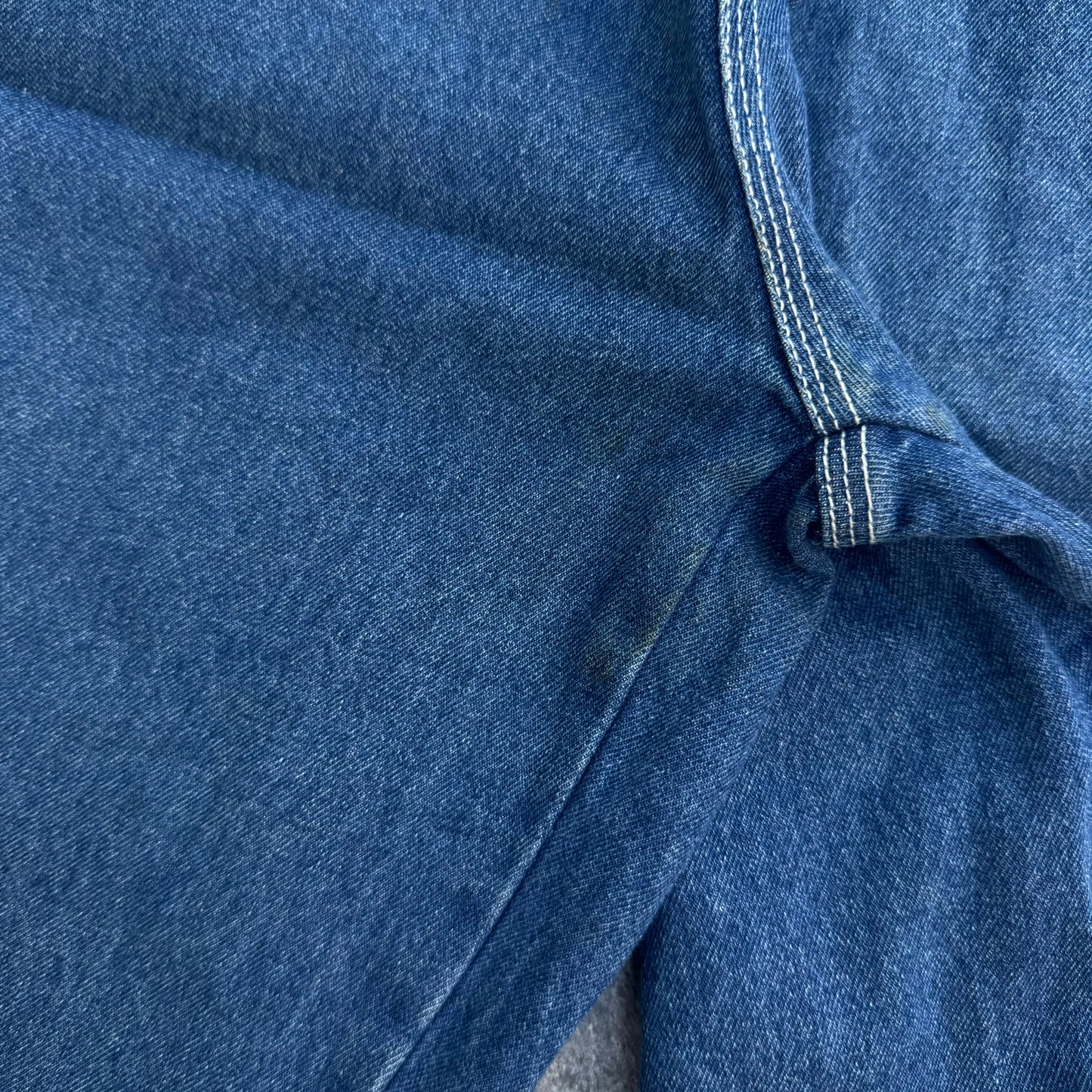 project blue side stripe jorts - 34x13”