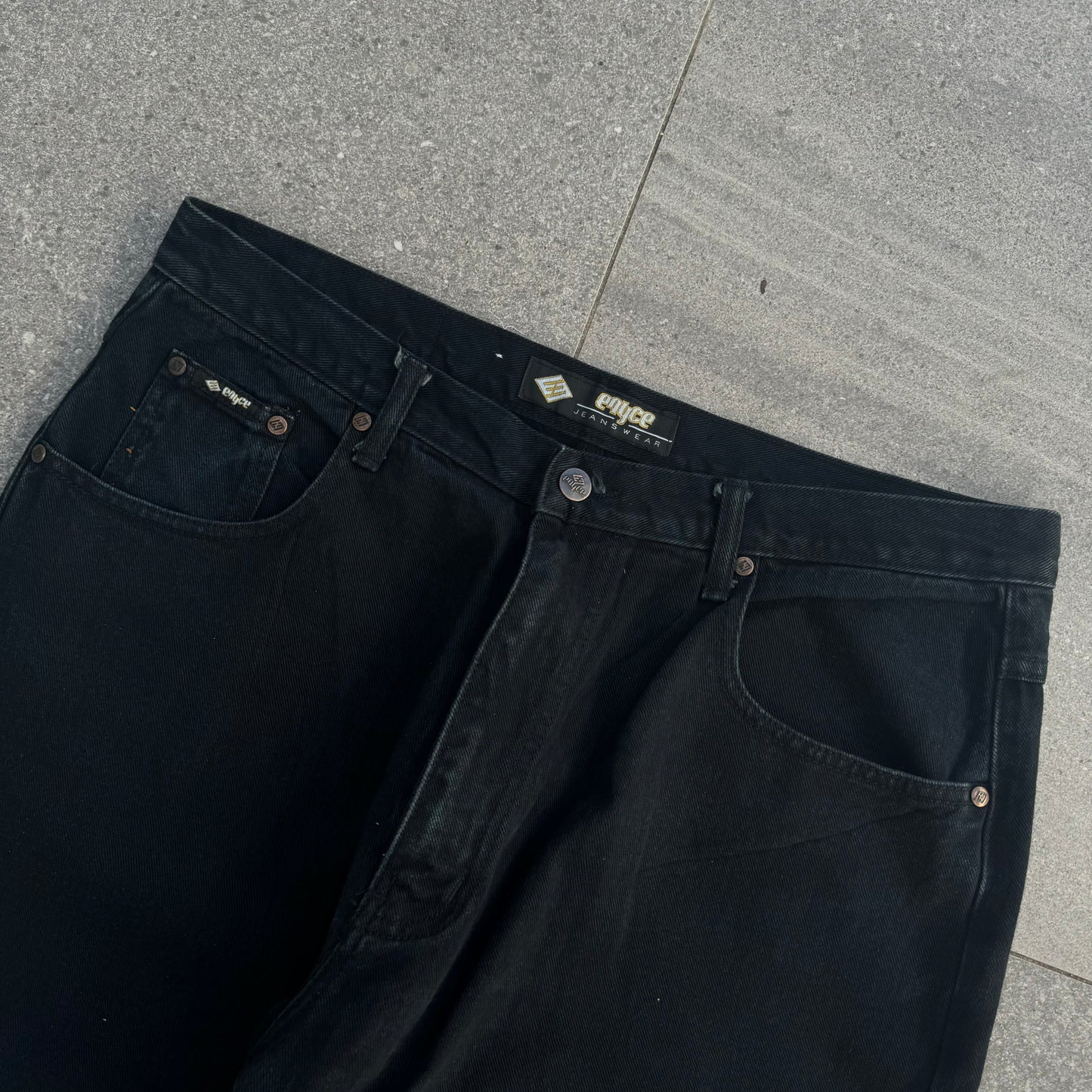 enyce black baggies - 34x34”