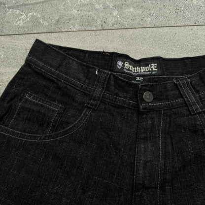 longggg southpole jorts - 32”