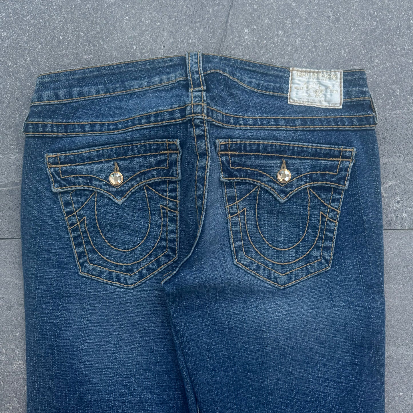 gem embellished truey jeans - 31x31”