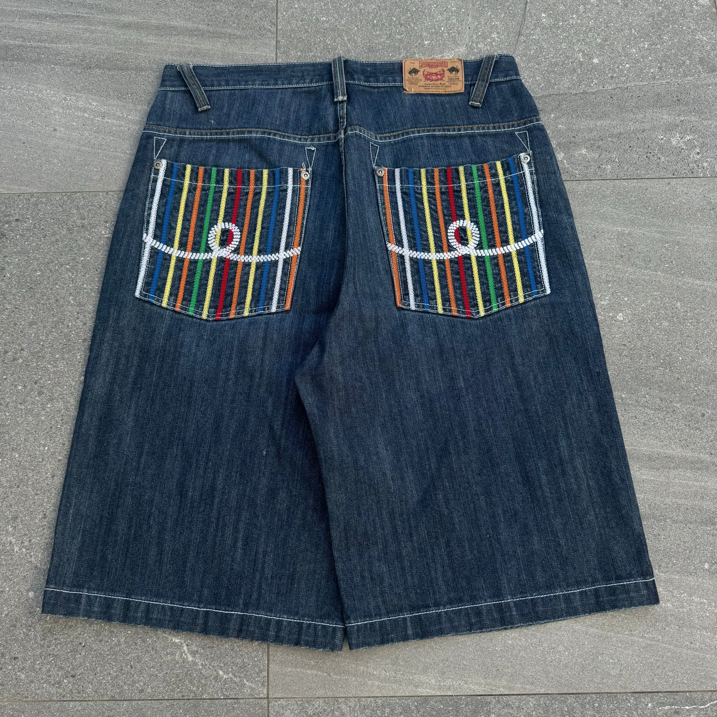 platinum jorts - 38x13”