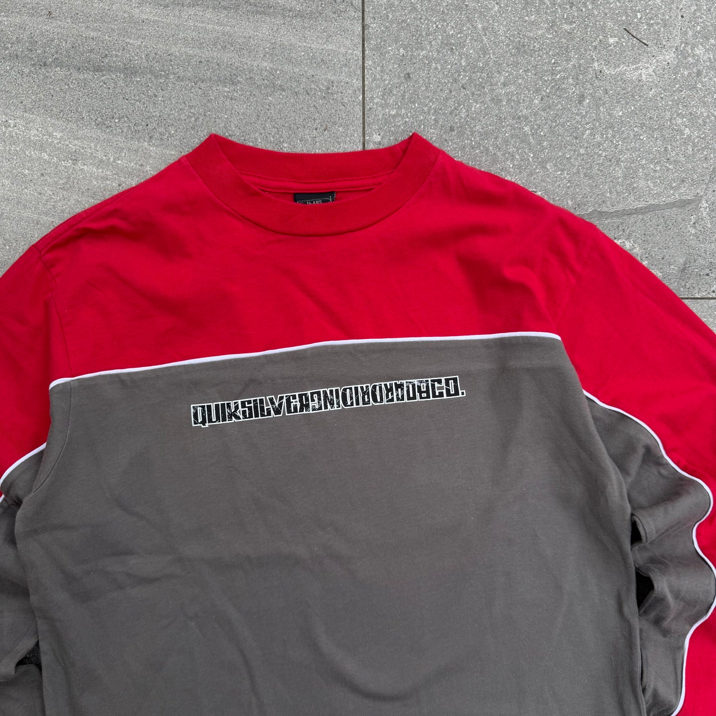 quiksilver panelled longsleeve - S