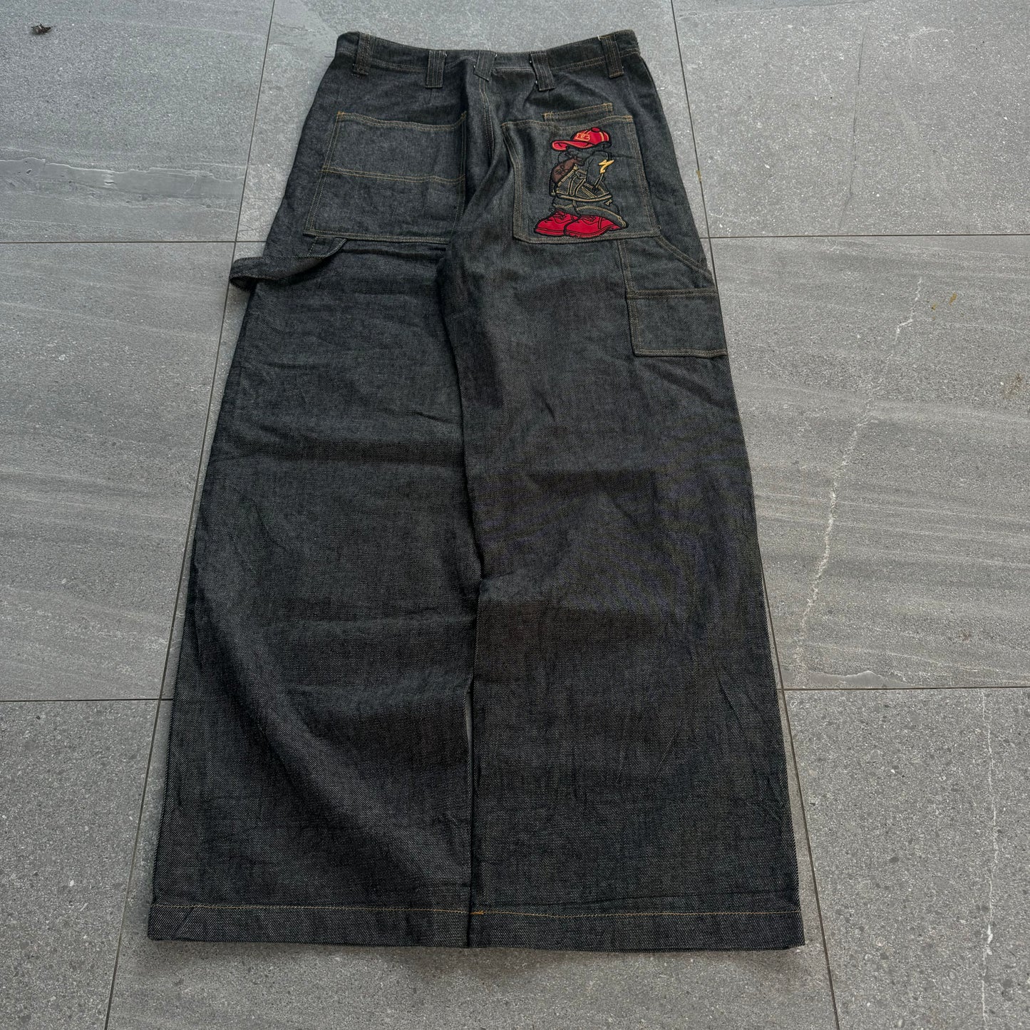 SEXXXXY raw denim spec SOHK jeans - 34x33”