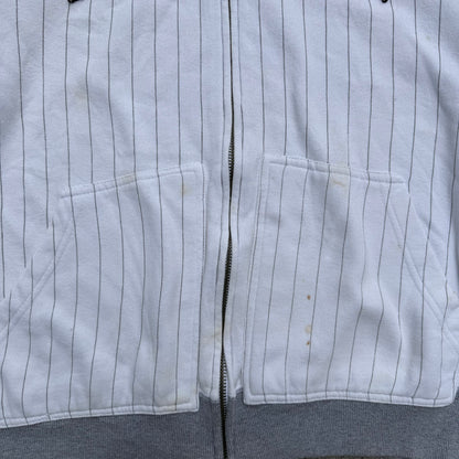 GRAAAAILLLLLL pinstripe felt billabong zipup - L