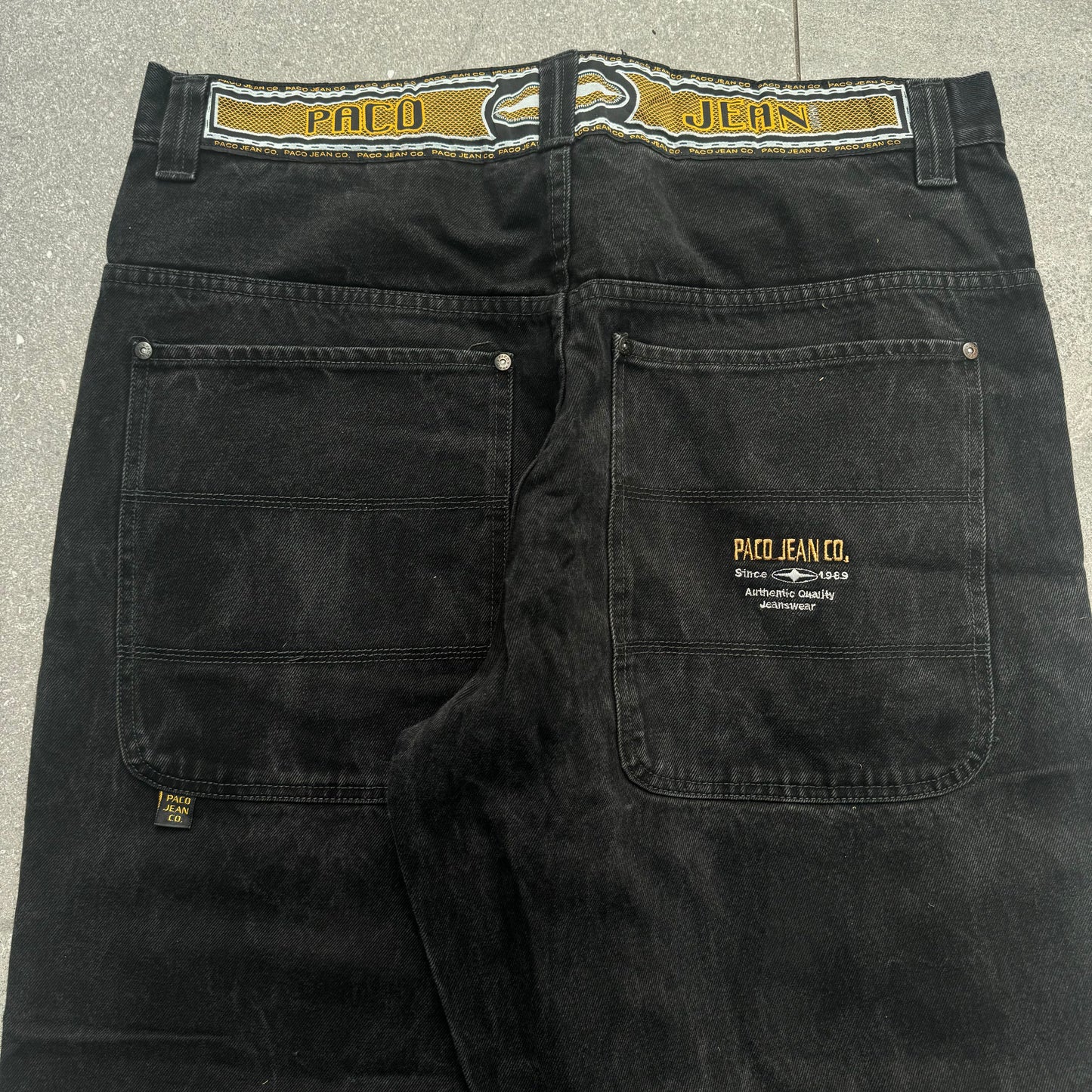 hard asf paco jeans - 38x32”