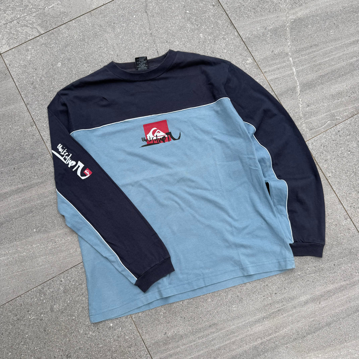 panelled quiksilver longsleeve - S