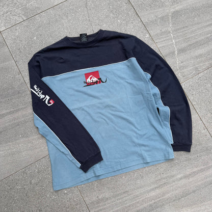 panelled quiksilver longsleeve - S