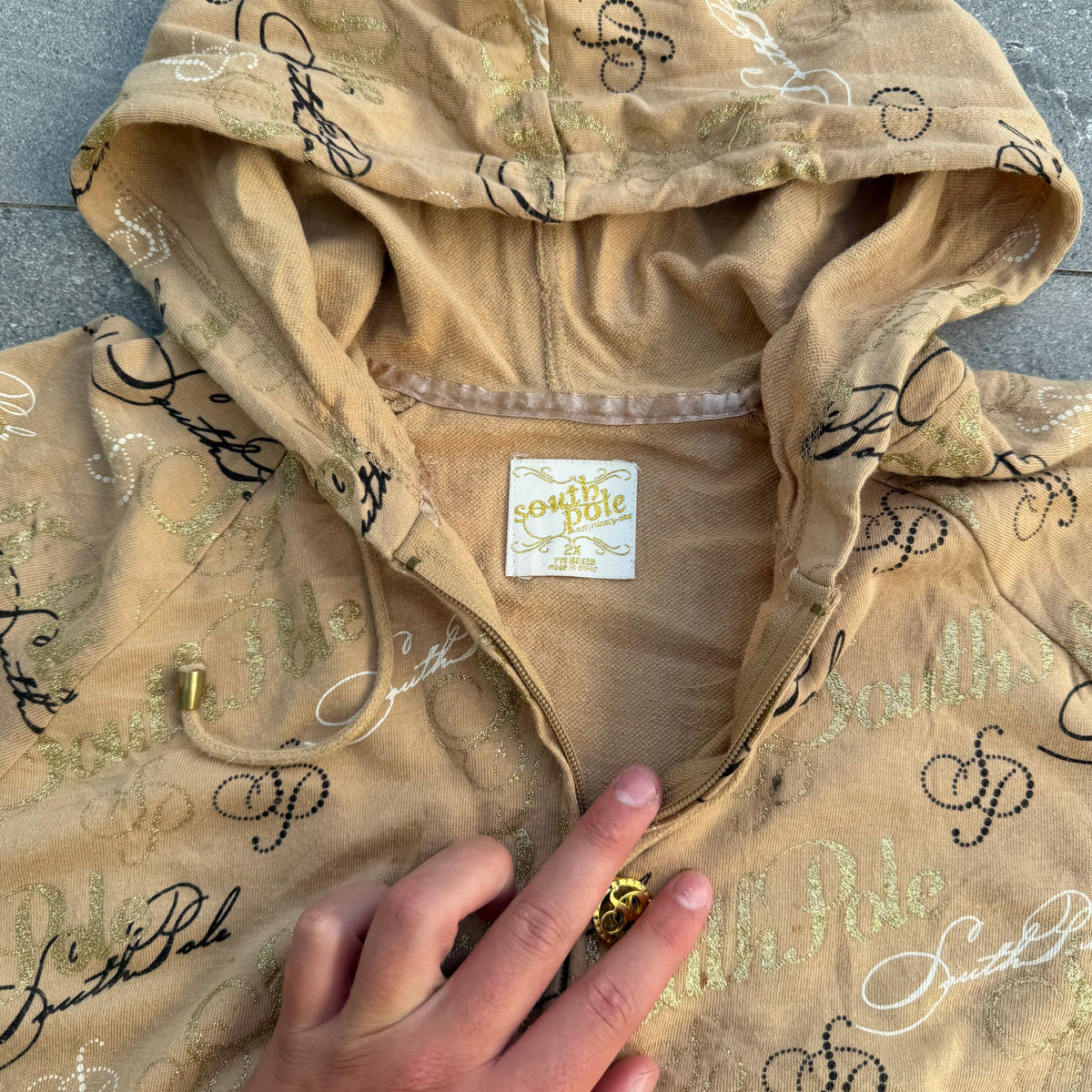 boxy af women’s southpole hoodie - S/M
