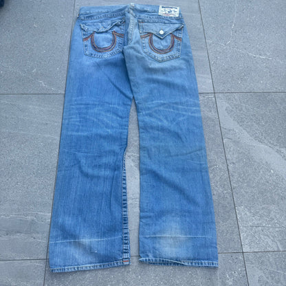 truey rainbow stitch straight legs - 36x34”