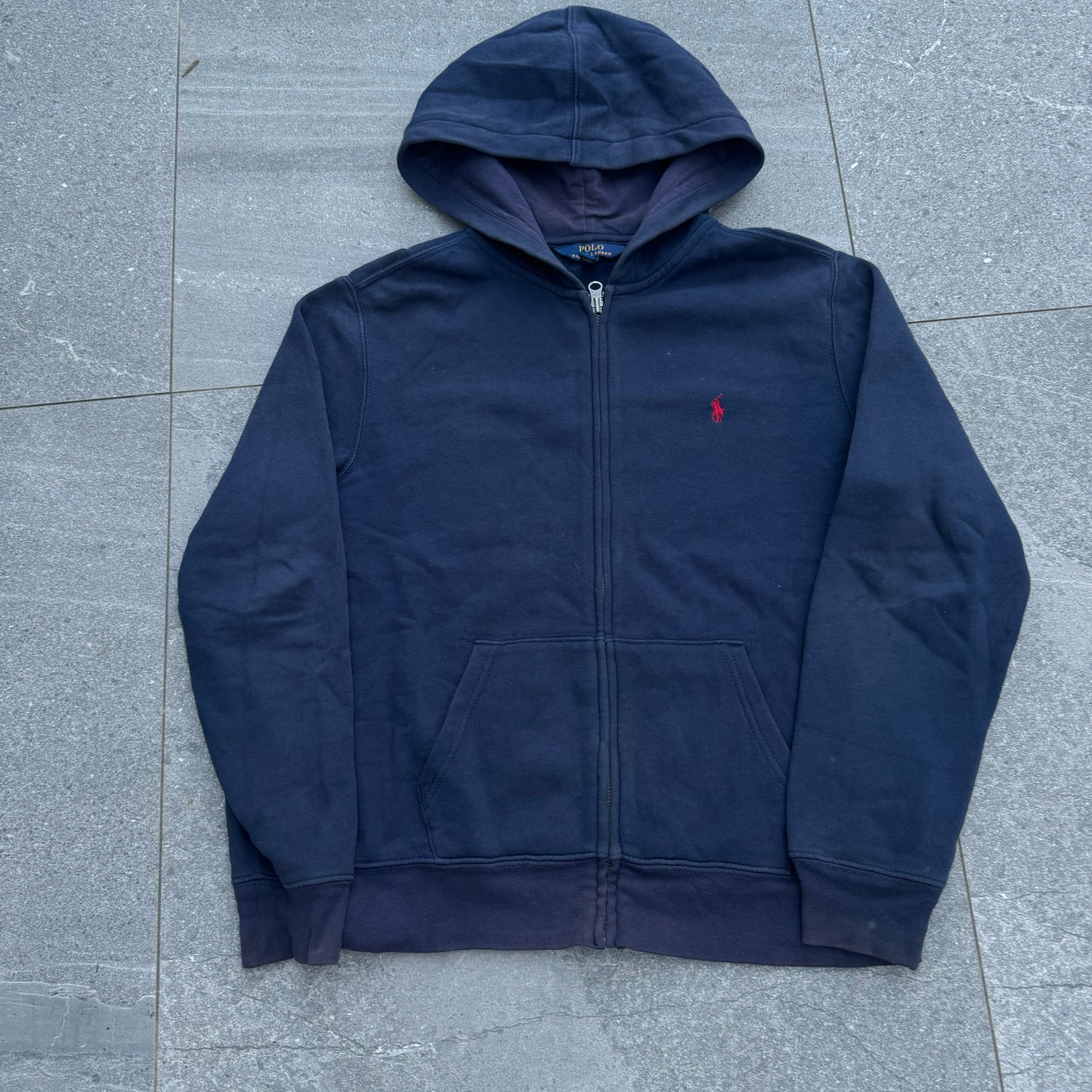 clean polo hoodie - S