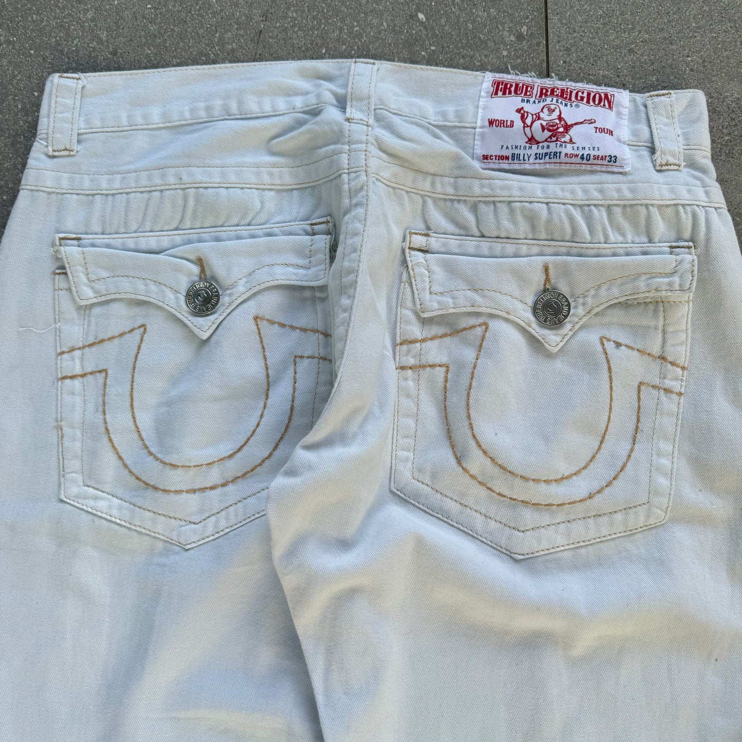 sexy white trues - 36x32”