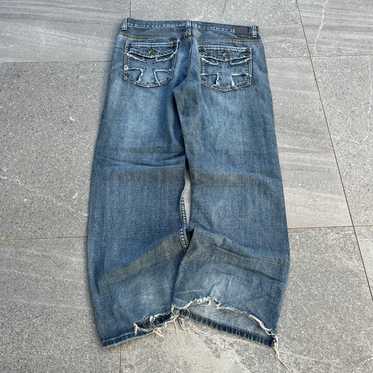 helix cross relaxed bootcuts - 38x30”