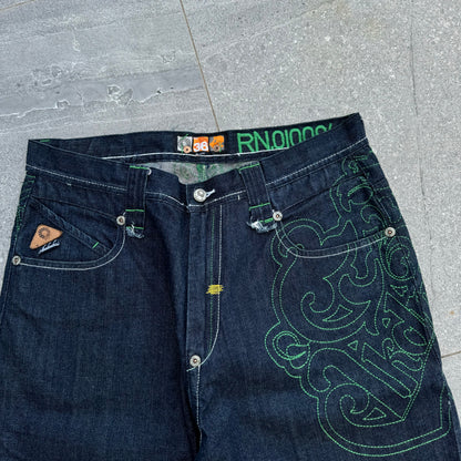 akademiks Maori spec jorts - 34”