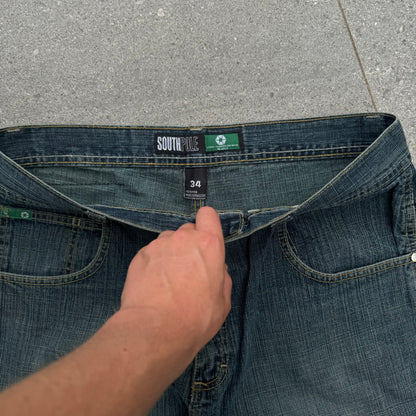 southpole green tab jorts - 36x13.5”
