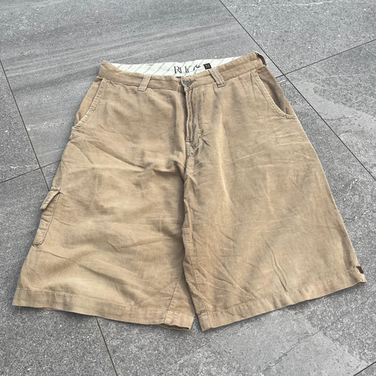 trust me these are CORDUROY and they’re beautiful rusty shorts -  32x11”