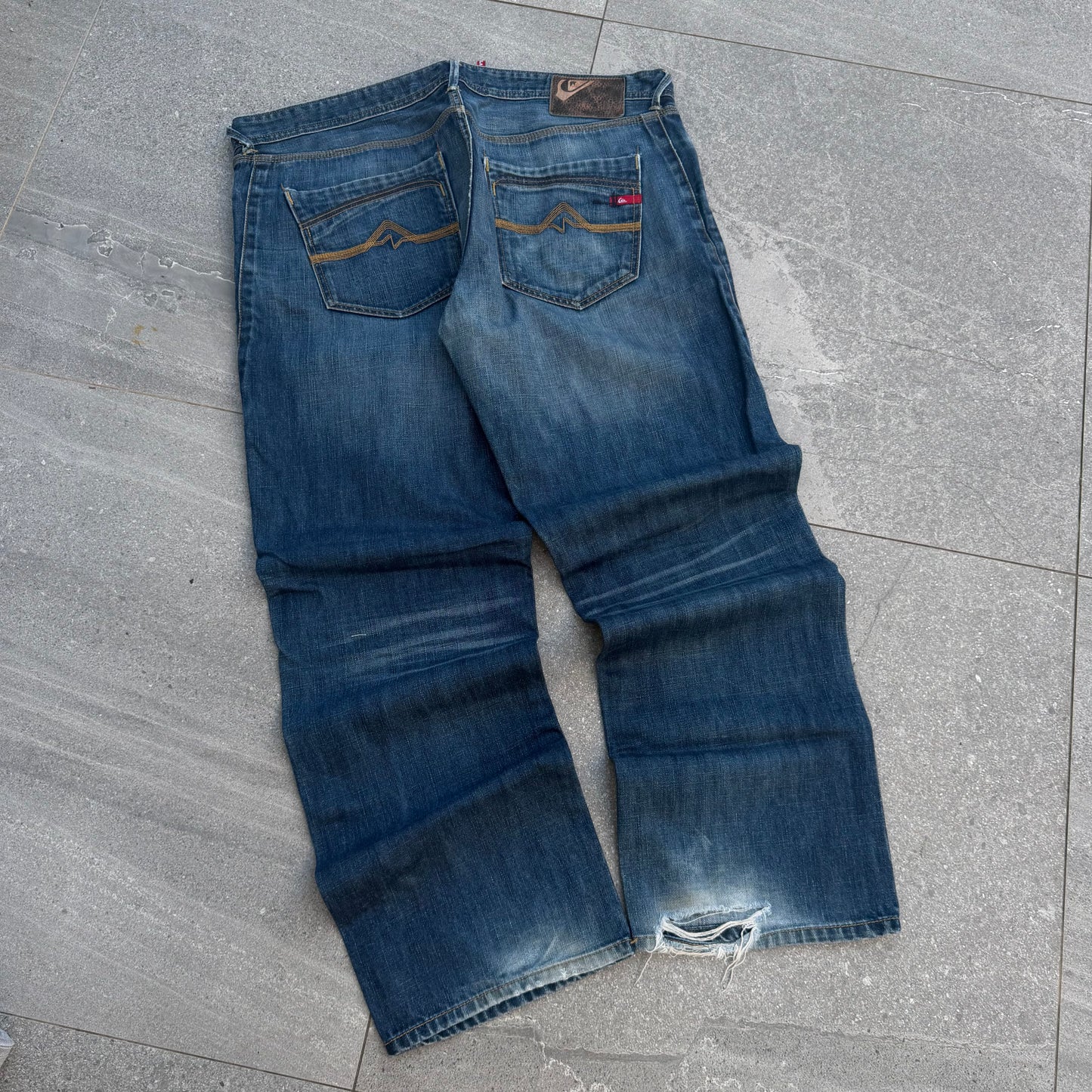 quiksilver plaid lined bootcuts - 42x32”
