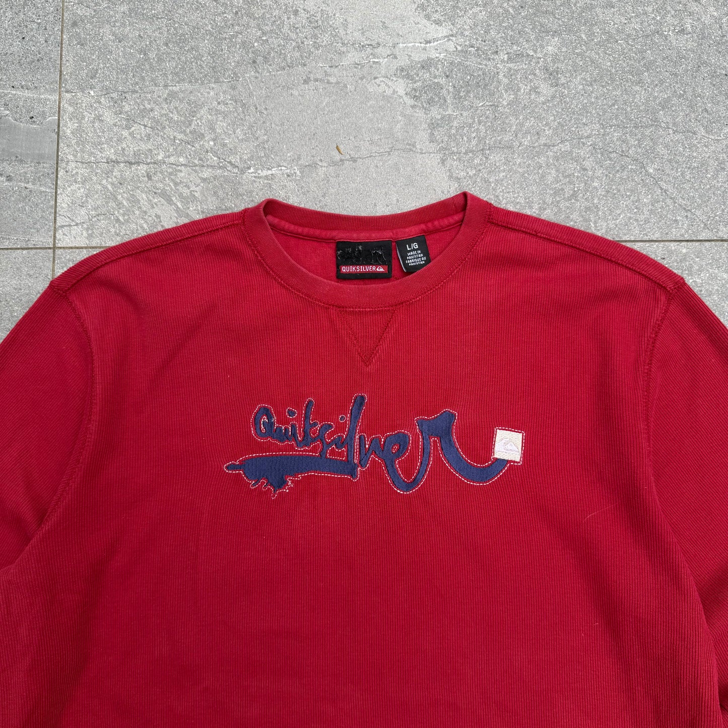 quiksilver ribbed sweater - L