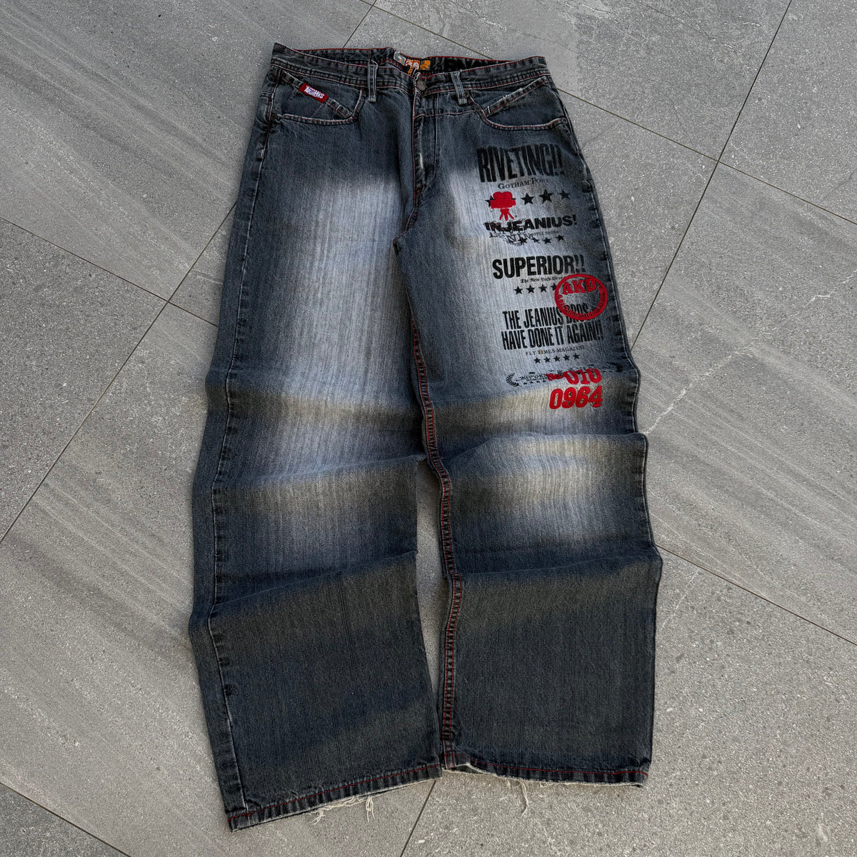 akademiks front hit jeans - 34x33”