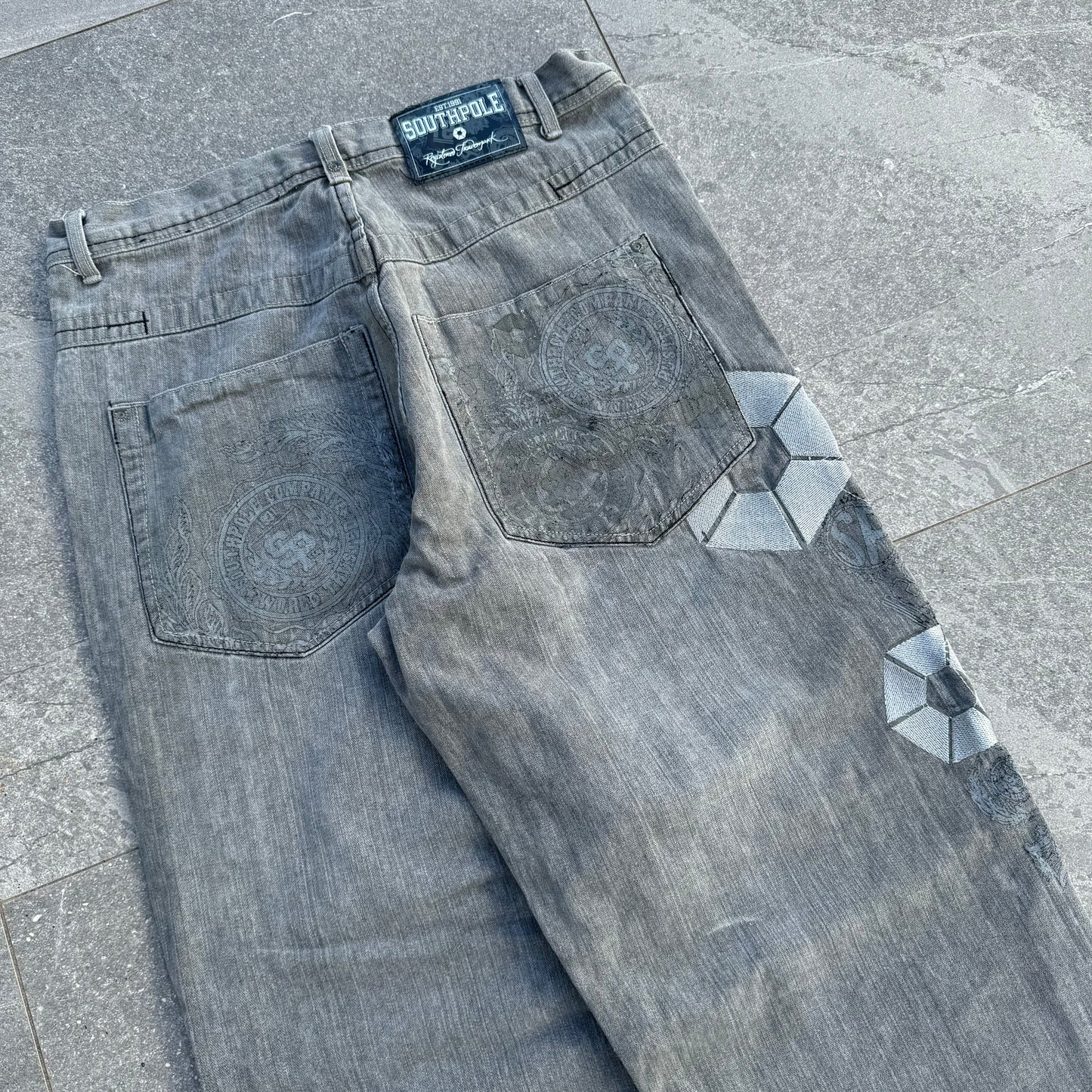 crazy southpole side hit jeans - 35x31”