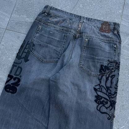 ecko studded side hit jeans - 36x33”
