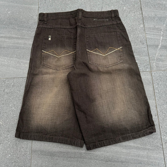 crazy brown southpole jorts - 36”