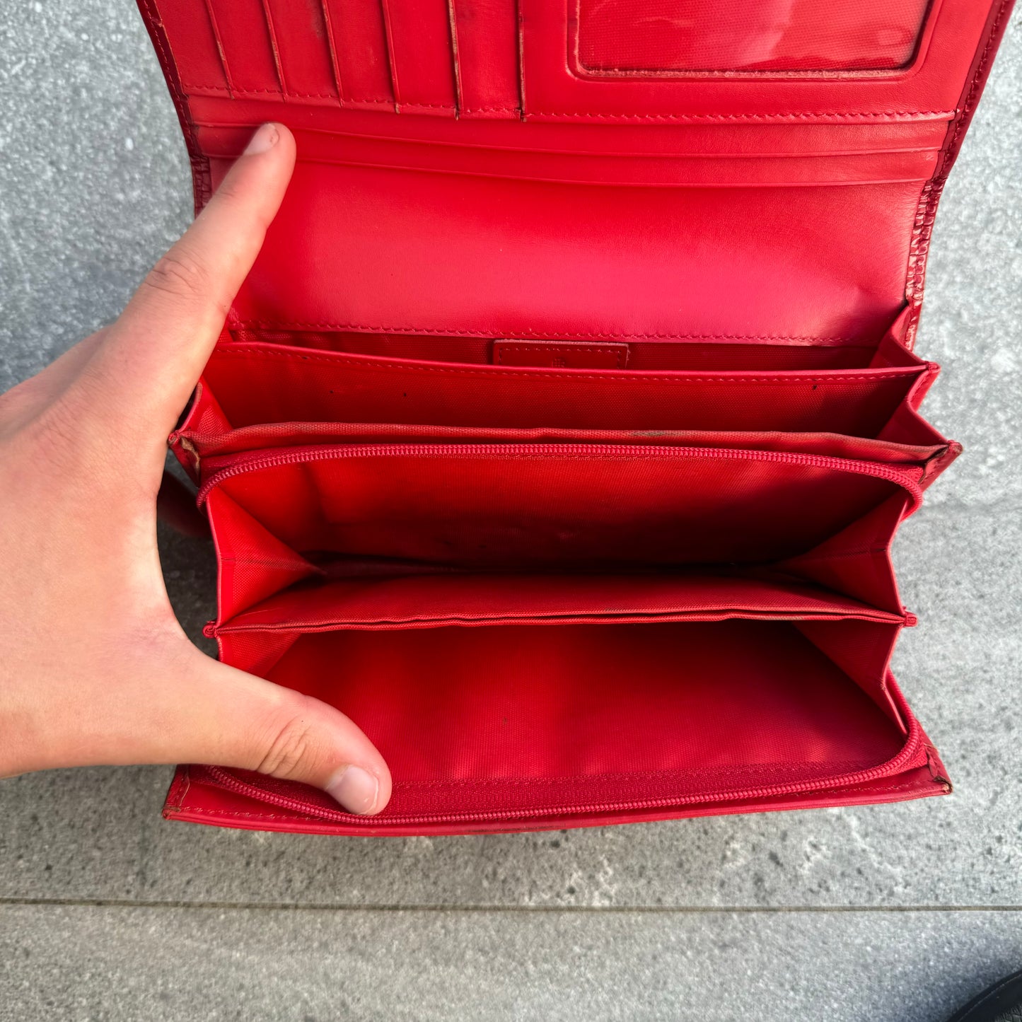 vivienne westwood embossed leather purse