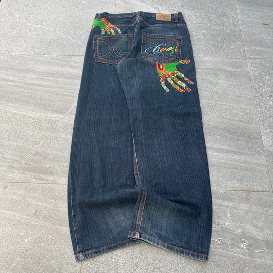 beeeaautiful coogi hand jeans - 33x32”