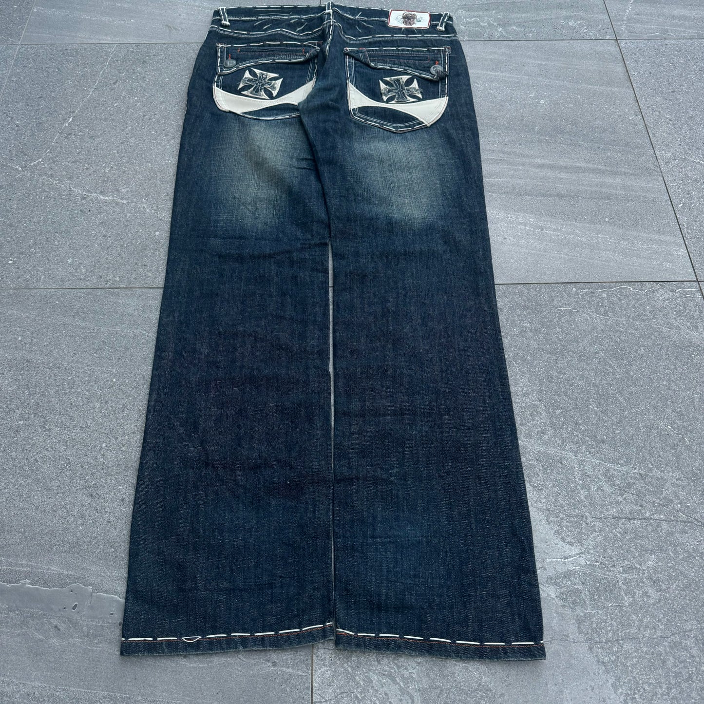 staccccckdd bootcut cross jeans so tuff - 38x37”