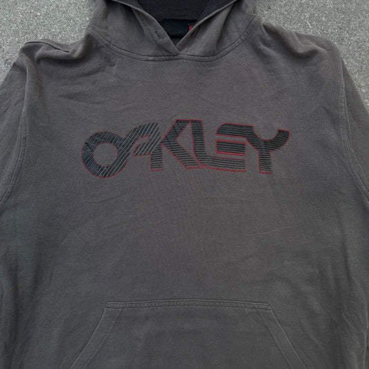 oakley charcoal spellout - L