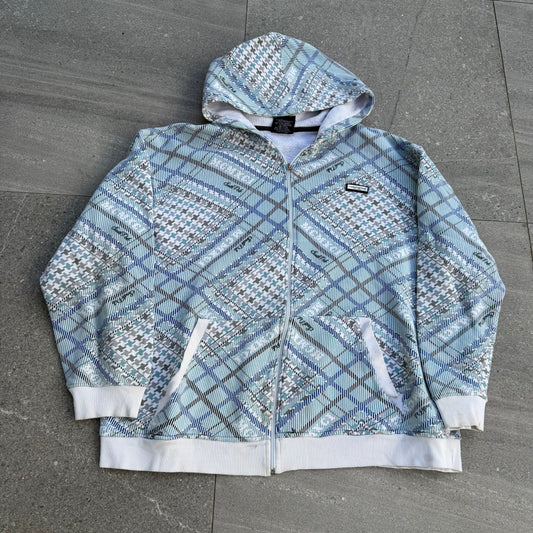 insanely rare plaid//jewel southpole zip - XL