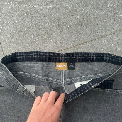 plaid detailed FAT jorts - 40x16”