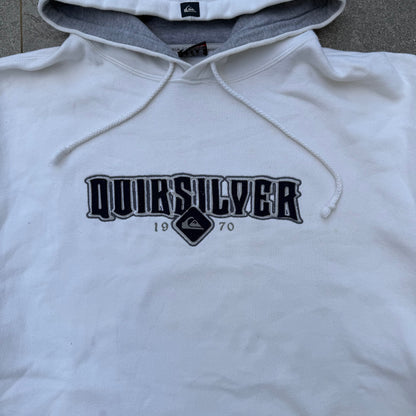 flawless quiksilver felt spellout - L