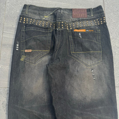 akademiks studded jeans - 36x33”