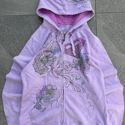 roxy floral hit zip (nicest fabric) - women’s L