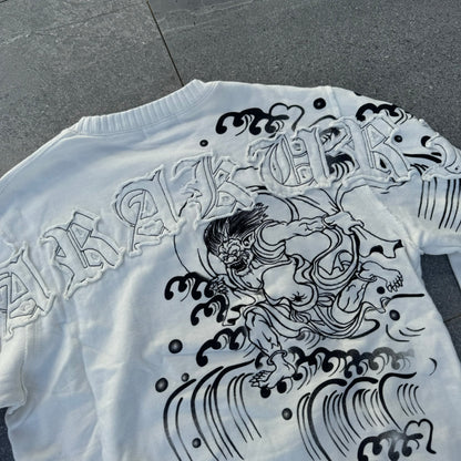 HARDEST BACK SPELLOUT KARAKURI CREWNECK - S/M