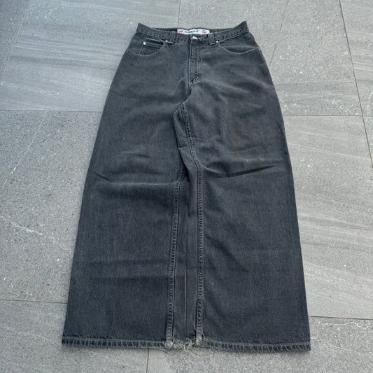 GRAIL anchor blue ‘huge’ jeans (12” opening) - 33x31”