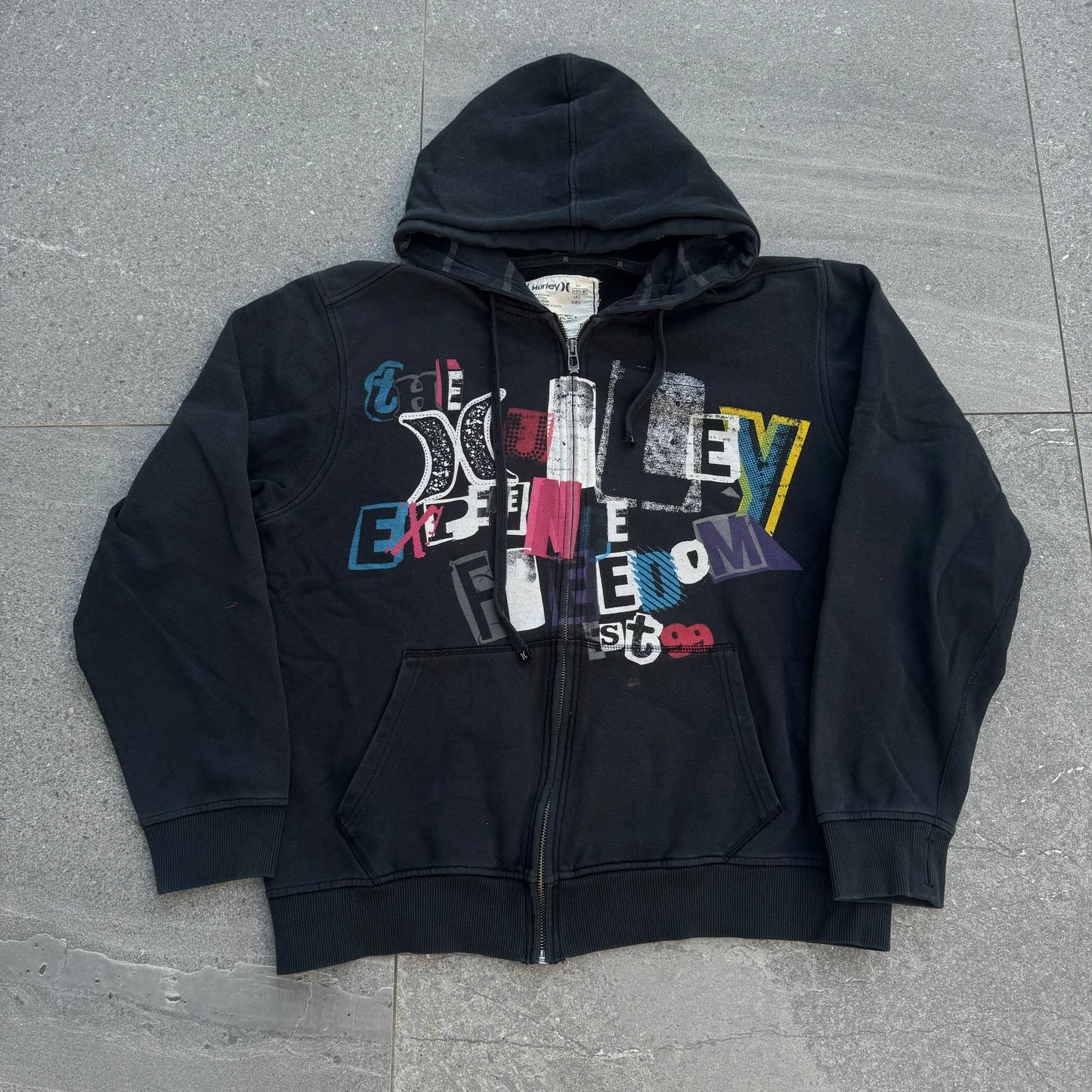 harddd hurley zip - M